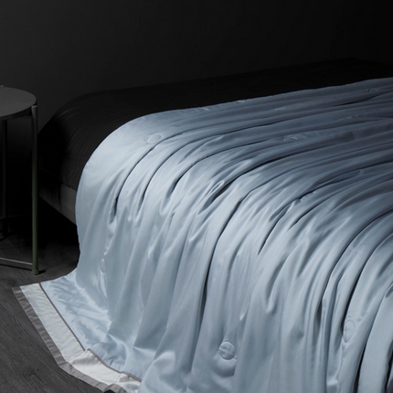 91家纺网 家纺一手货源 找家纺 （总）CINNY馨宜 2025新款140支LF长绒棉混纺 99%大豆填充 棉夏被（星河）