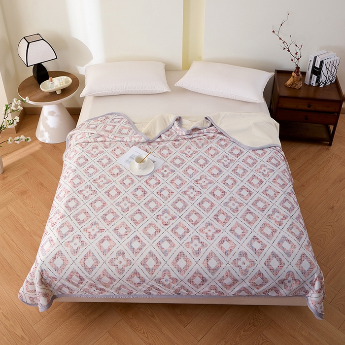 91家纺网 家纺一手货源 找家纺 吾诺家居 2024新款冰嘟嘟微重力硅胶夏被 格调