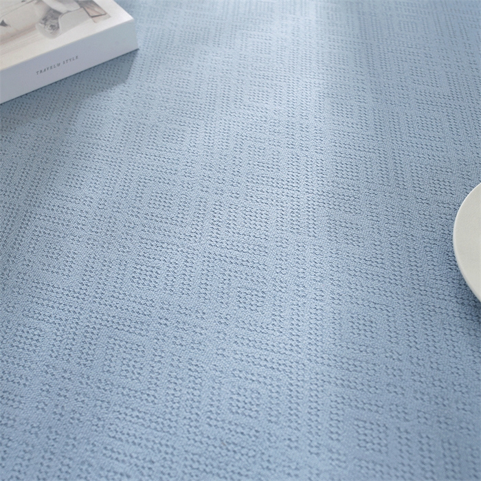 91家纺网 家纺一手货源 找家纺 共鸣沙发垫  2024新款5cm厚50D玉米粒绒回形格海绵飘窗垫 回形格蓝色