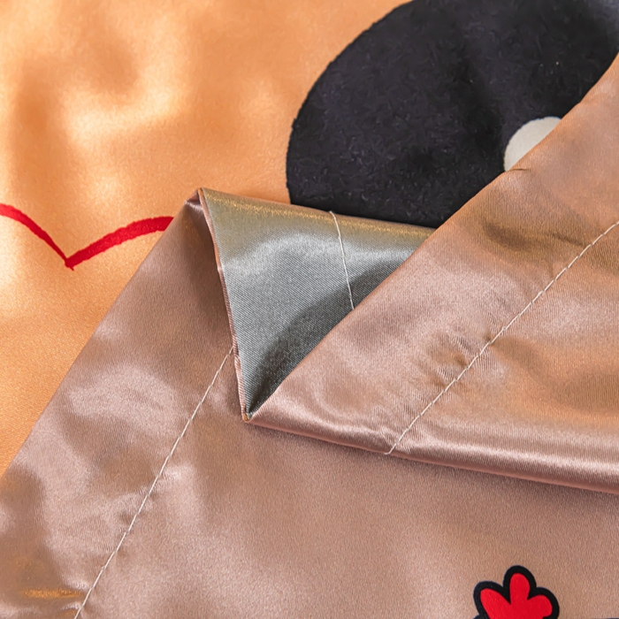 91家纺网 家纺一手货源 找家纺 梦舒羽 2025新款可水洗冰丝枕套宿舍单人凉爽枕头套 可爱汪