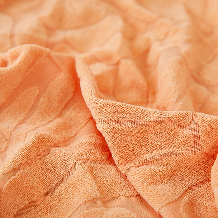 91家纺网 家纺一手货源 找家纺 共鸣沙发套 2024新款臻品提花系列椅套（短背款弧形椅套） 织叶-卡橙