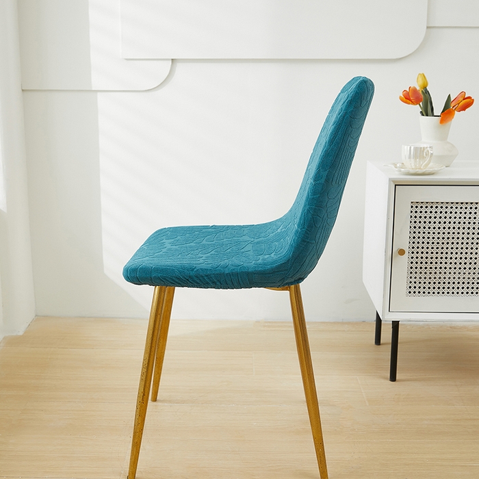 91家纺网 家纺一手货源 找家纺 共鸣沙发套 2024新款臻品提花系列椅套（短背款弧形椅套） 织叶-净蓝