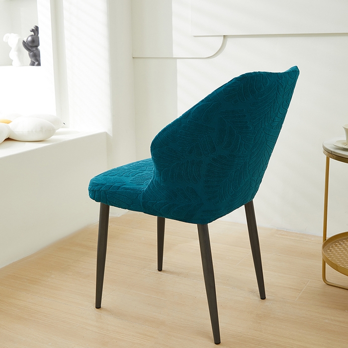 91家纺网 家纺一手货源 找家纺 共鸣沙发套 2024新款臻品提花系列椅套（扇形椅套） 织叶-杉绿