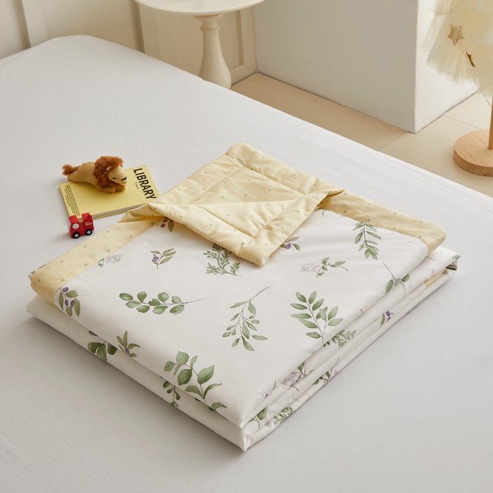 91家纺网 家纺一手货源 找家纺 怡家居 2024新款全棉印花手包边夏被四件套 忆江南