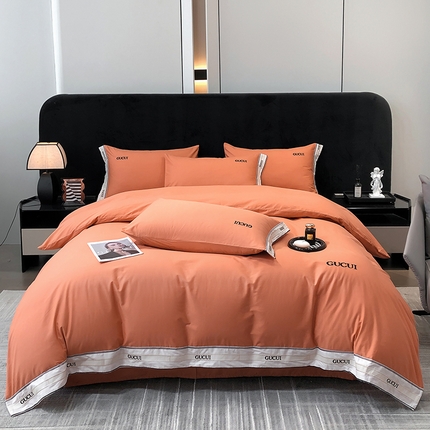 91家纺网 家纺一手货源 找家纺 （总）懒猫家纺 G轻奢系列高精密40支13374全棉喷气绣花四件套