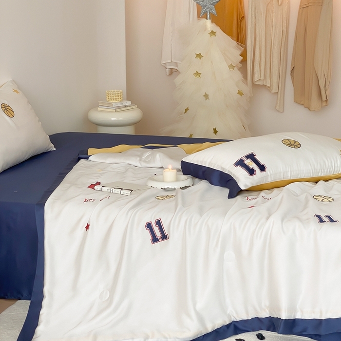 91家纺网 家纺一手货源 找家纺 （总）星野 2024新款80s奥地利天丝夏被-篮球梦