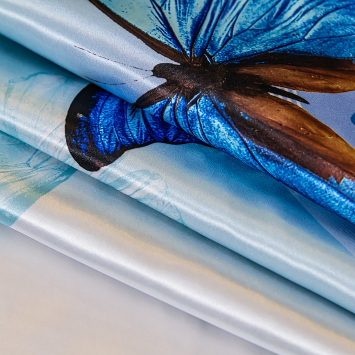 91家纺网 家纺一手货源 找家纺 梦舒羽 2025新款可水洗冰丝枕套宿舍单人凉爽枕头套 花蝴蝶