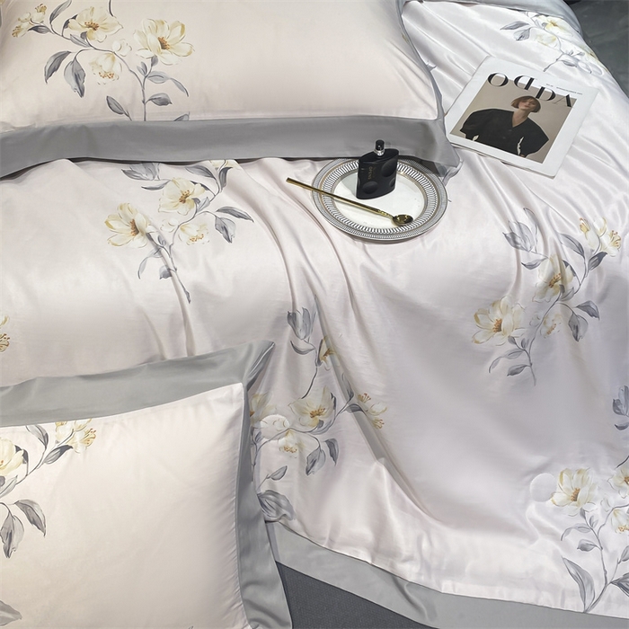 91家纺网 家纺一手货源 找家纺 （总）佳品居 2024新款莱塞尔天丝印花夏被四件套