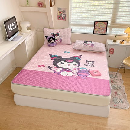 金爱家 2024款三丽鸥乳胶凉席床笠款 朗读库洛米