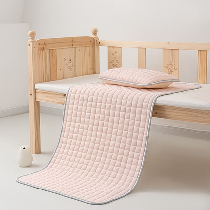 吾诺家居 2024新款冰嘟嘟儿童硅胶凉席 浅粉