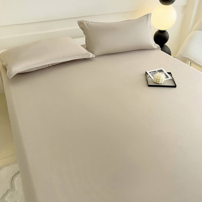 91家纺网 家纺一手货源 找家纺 楠沐家纺 2025年新款芦荟棉柔软亲肤纯色枕套 浅驼