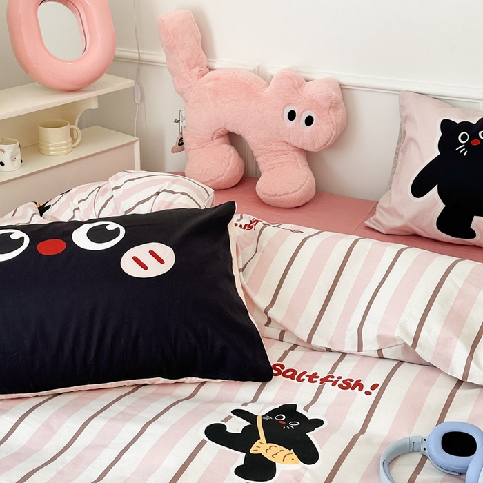 91家纺网 家纺一手货源 找家纺 （总）昔可家纺 2024新款全棉卡通大版印花四件套