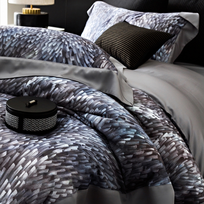 91家纺网 家纺一手货源 找家纺 涞澳 新款80支天丝棉四件套 知年-蓝