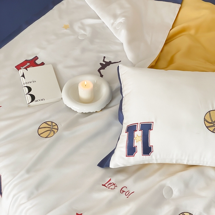 91家纺网 家纺一手货源 找家纺 （总）星野 2024新款80s奥地利天丝夏被-篮球梦