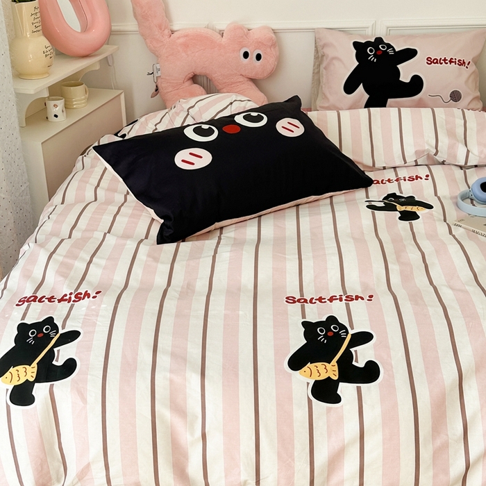 91家纺网 家纺一手货源 找家纺 （总）昔可家纺 2024新款全棉卡通大版印花四件套