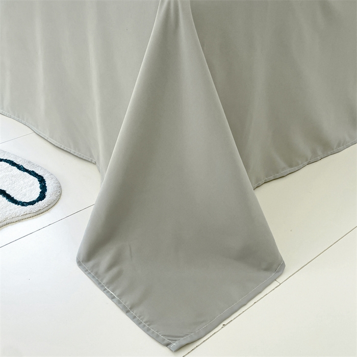 91家纺网 家纺一手货源 找家纺 盛秋家纺 2025新款亲肤格子水洗棉四件套 绿大格+明灰