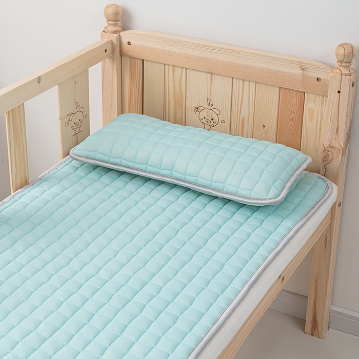 91家纺网 家纺一手货源 找家纺 吾诺家居 2024新款冰嘟嘟儿童硅胶凉席 浅兰