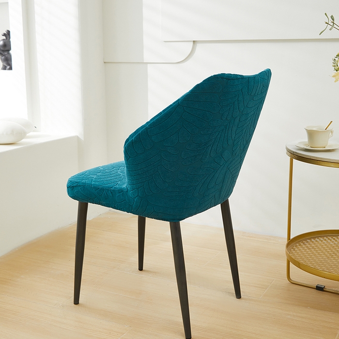 91家纺网 家纺一手货源 找家纺 共鸣沙发套 2024新款臻品提花系列椅套（扇形椅套） 织叶-净蓝