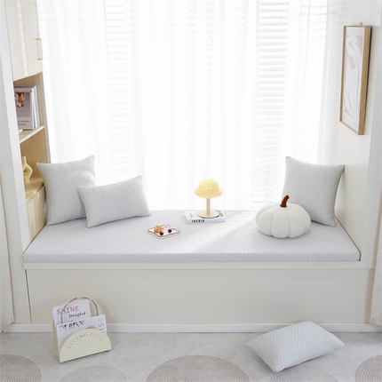 共鸣沙发垫2024新款5cm厚50D凉豆豆海绵飘窗垫 凉豆豆灰色