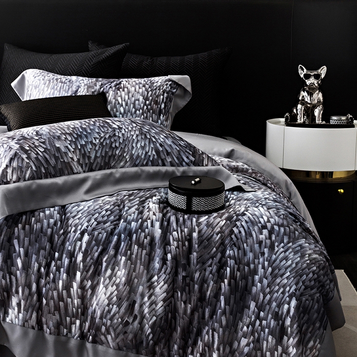 91家纺网 家纺一手货源 找家纺 涞澳 新款80支天丝棉四件套 知年-蓝