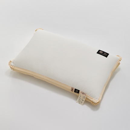 91家纺网 家纺一手货源 找家纺 境月 2024新款A类亲肤柔软简约枕头鎏金梦系列—尊享款 鎏梦立体舒适尊享枕 48*74cm/只