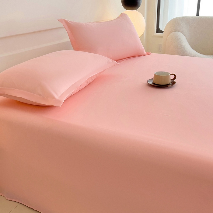 91家纺网 家纺一手货源 找家纺 楠沐家纺 2025年新款芦荟棉柔软亲肤纯色枕套 浅玉