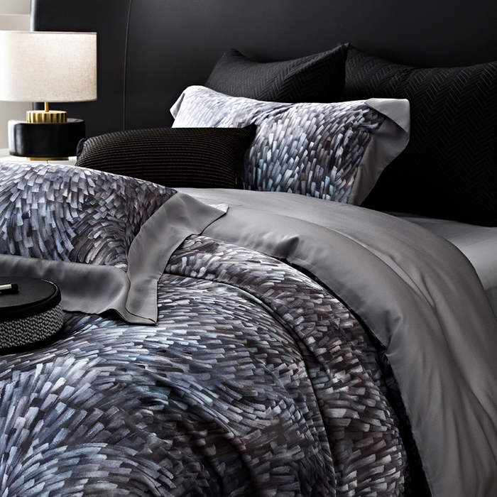 91家纺网 家纺一手货源 找家纺 涞澳 新款80支天丝棉四件套 知年-蓝