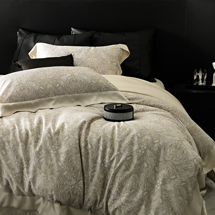 91家纺网 家纺一手货源 找家纺 涞澳 新款80支天丝棉四件套 沙棠-绿