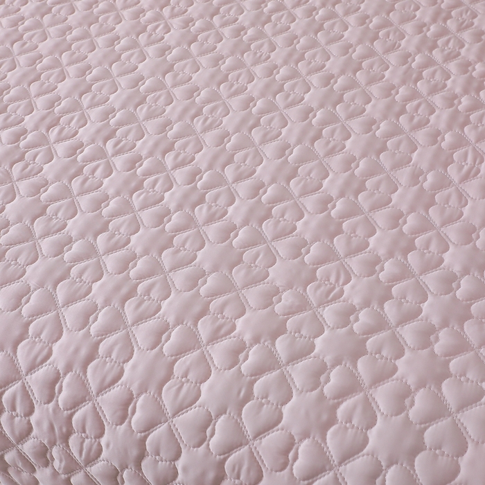 91家纺网 家纺一手货源 找家纺 佳梦家纺 2024新款花边天丝床盖三件套 冰雪绸天丝-浅玉色