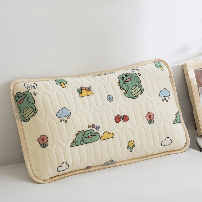 91家纺网 家纺一手货源 找家纺 纽乐家纺 2024新款儿童乳胶枕套 呆萌恐龙