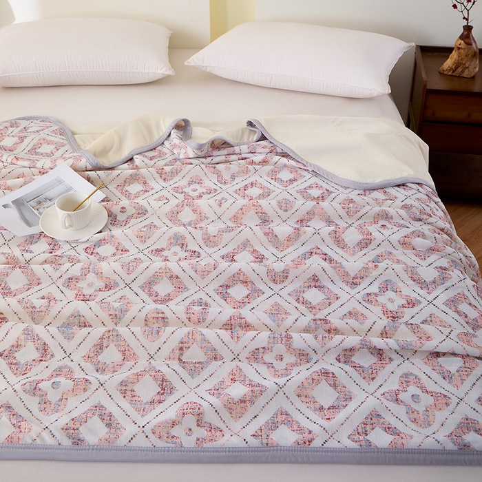 91家纺网 家纺一手货源 找家纺 吾诺家居 2024新款冰嘟嘟微重力硅胶夏被 格调