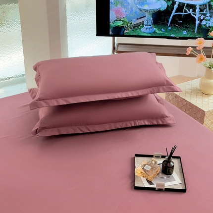 91家纺网 家纺一手货源 找家纺 （总）楠沐家纺 2025年新款芦荟棉柔软亲肤纯色枕套