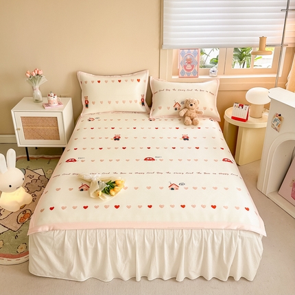 91家纺网 家纺一手货源 找家纺 （总）懒猫家纺 宽边凉感丝凉席夏被四件套