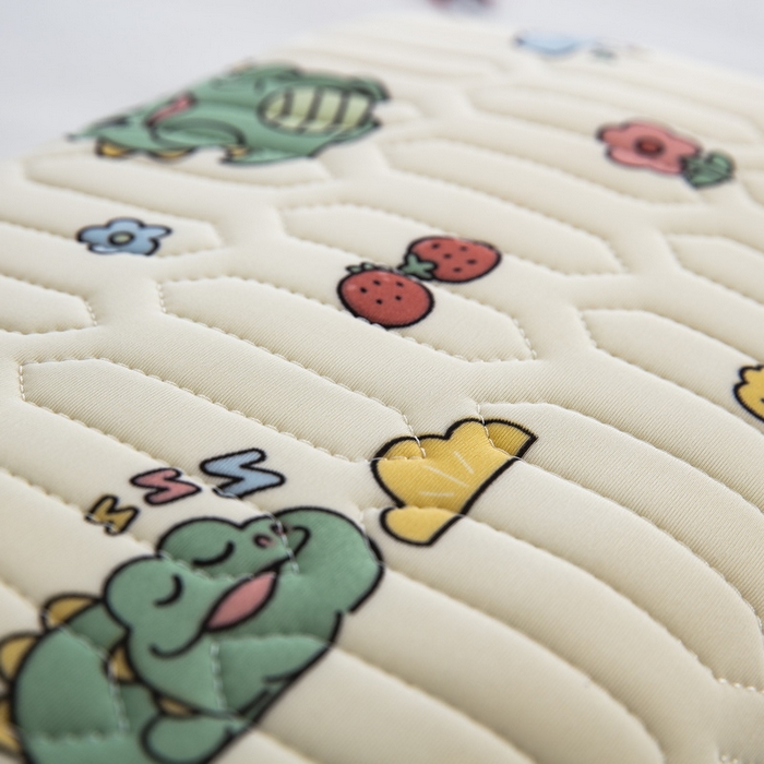 91家纺网 家纺一手货源 找家纺 纽乐家纺 2024新款儿童乳胶枕套 呆萌恐龙