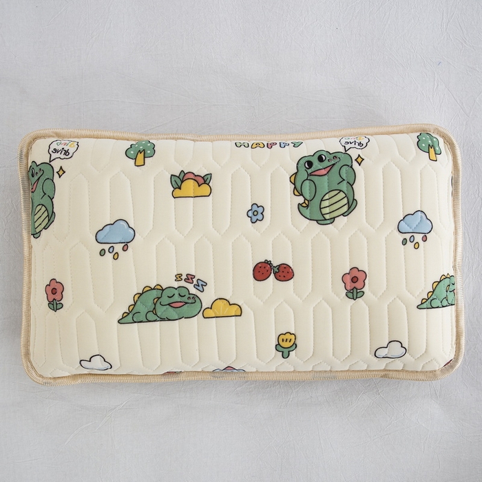 91家纺网 家纺一手货源 找家纺 纽乐家纺 2024新款儿童乳胶枕套 呆萌恐龙