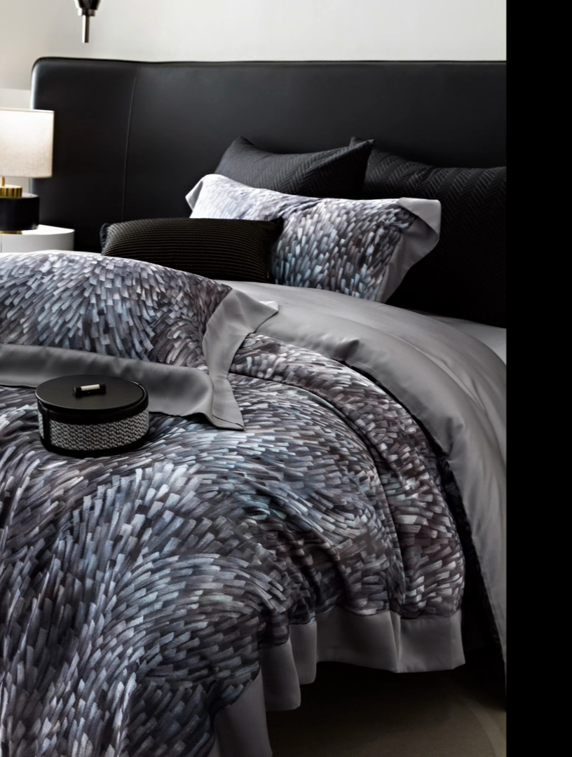 91家纺网 家纺一手货源 找家纺 涞澳 新款80支天丝棉四件套 知年-蓝