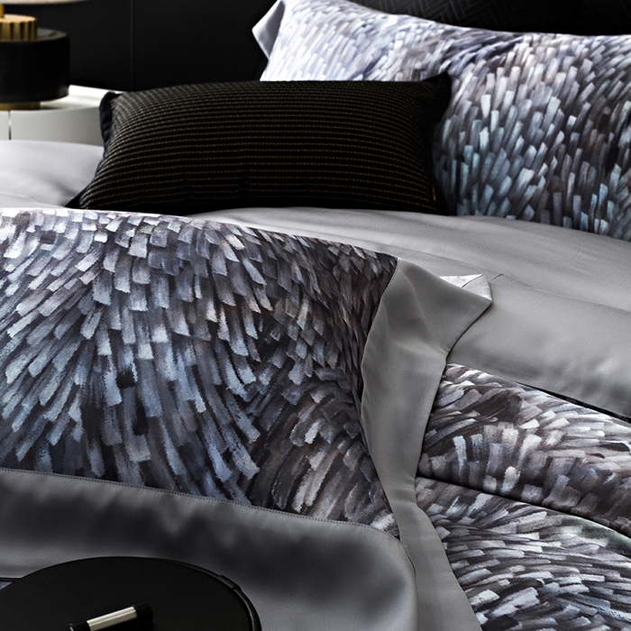 91家纺网 家纺一手货源 找家纺 涞澳 新款80支天丝棉四件套 知年-蓝