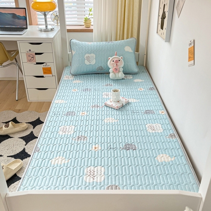 91家纺网 家纺一手货源 找家纺 （总）东宇 2024新款A类凉感丝夹棉乳胶学生凉席