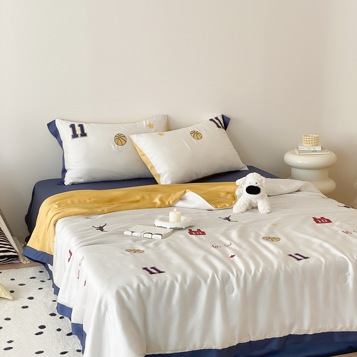 91家纺网 家纺一手货源 找家纺 （总）星野 2024新款80s奥地利天丝夏被-篮球梦