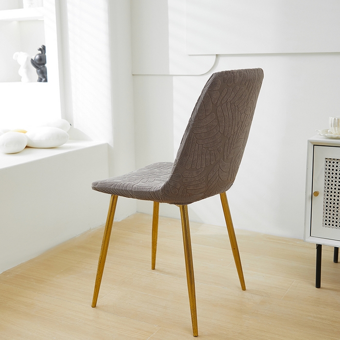 91家纺网 家纺一手货源 找家纺 共鸣沙发套 2024新款臻品提花系列椅套（短背款弧形椅套） 织叶-冷灰