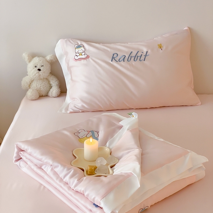 91家纺网 家纺一手货源 找家纺 （总）星野 2024新款80s奥地利天丝夏被-晚安兔