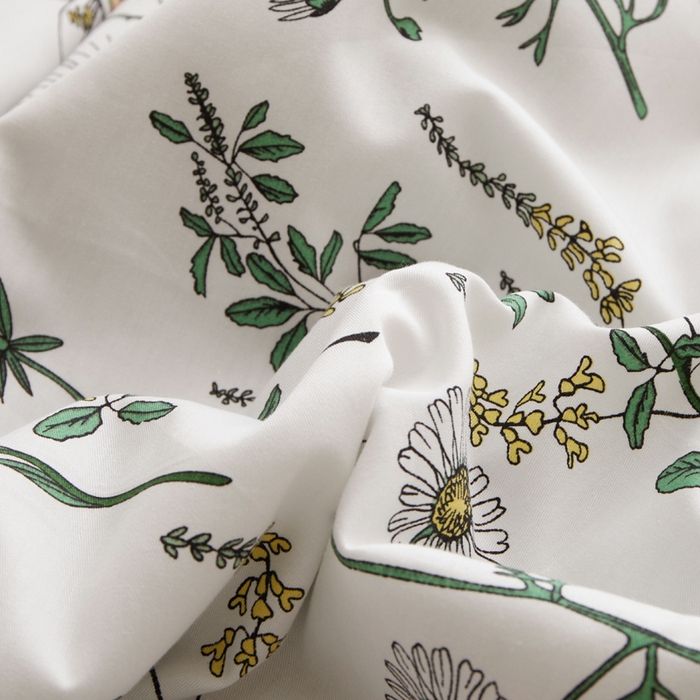 91家纺网 家纺一手货源 找家纺 怡家居 2024新款全棉印花手包边夏被四件套 细语