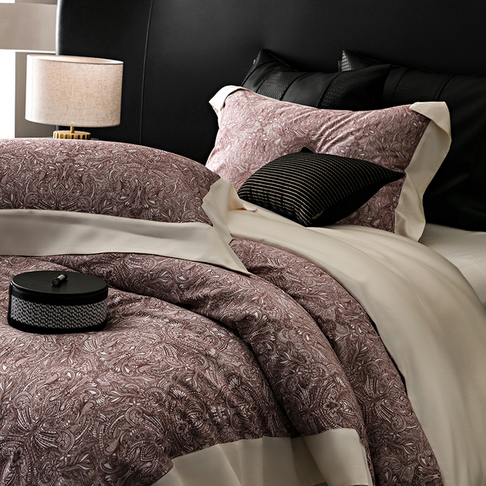 91家纺网 家纺一手货源 找家纺 涞澳 新款80支天丝棉四件套 沙棠-绛紫