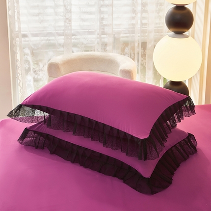 莉莉安家纺 2024新款枕套 爱丽丝-高贵紫