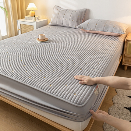 91家纺网 家纺一手货源 找家纺 （总）鑫钰 新款刺绣防水床笠床垫保护罩床罩-星愿