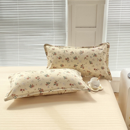 91家纺网 家纺一手货源 找家纺 （总）楠沐-2025年新款亲肤芦荟棉印花枕套