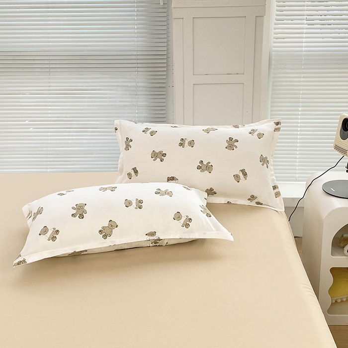 91家纺网 家纺一手货源 找家纺 （总）楠沐-2025年新款亲肤芦荟棉印花枕套