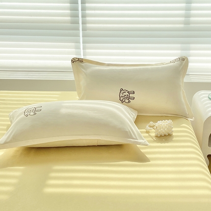 91家纺网 家纺一手货源 找家纺 （总）楠沐-2025年新款亲肤芦荟棉印花枕套