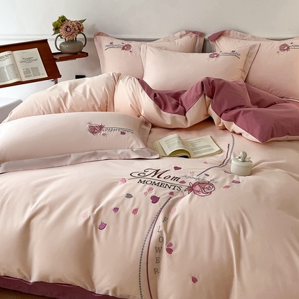 91家纺网 家纺一手货源 找家纺 （总）七七家纺 2025新款全棉绣花款伊兰系列四件套