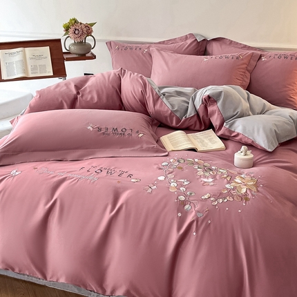 91家纺网 家纺一手货源 找家纺 （总）七七家纺 2025新款全棉绣花款伊兰系列四件套